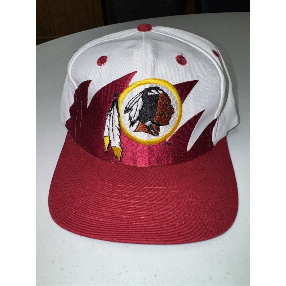 Vintage Washington Redskins Sharktooth Snapback Hat Logo 7 90s